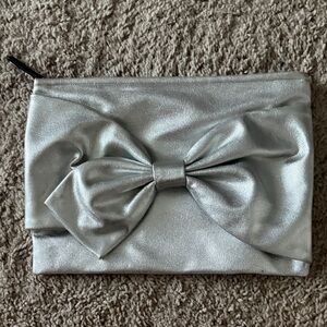 kate spade Metallic Silver Pouch